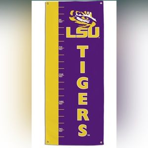 NCAA LSU Tigers Growth Chart Banner, Purple
